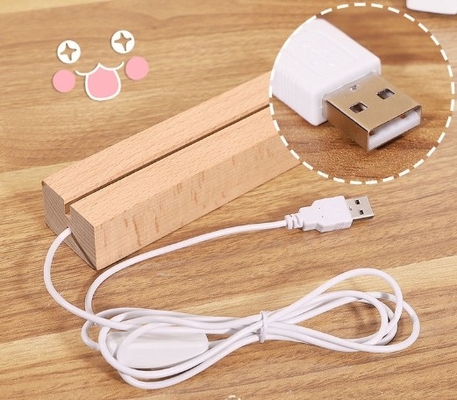 Buy Acrylic Led Display Stand Note Board For Home Office With USB Plug Night Lamp online manufacture