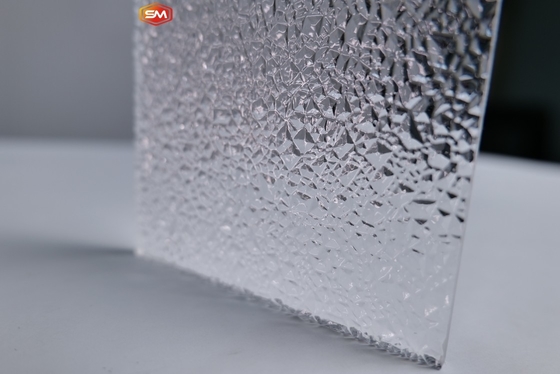 Buy Customized Size Transparent Clear Striped PMMA Textured Acrylic Sheet For Home Decoration online manufacture