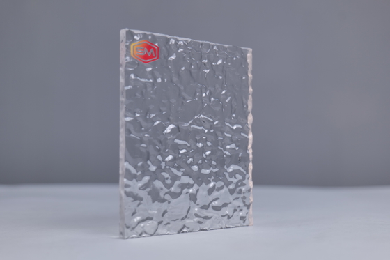 Buy Non See Through Textured Clear Plastic Sheet With High Light Transmittance For Signs And Guides online manufacture