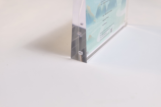Buy Clear Acrylic Magnetic Photo Frame 8 x 12 Digital Photo Frame With Clock Display online manufacture