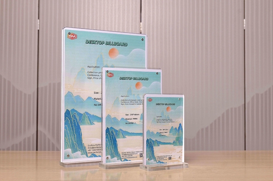 Buy Menu Stand Clear Transparent Magnetic T Style Acrylic Sign Holder Desktop Advertising online manufacture
