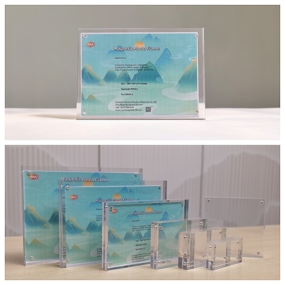 Buy 8x10 Clear Plastic 20mm Thickness Picture Acrylic Magnetic Photo Frame online manufacture
