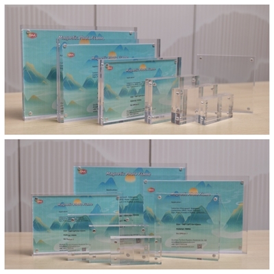 Buy Double Sided Clear Picture 4X6 5X7 Magnetic Acrylic Photo Frame online manufacture