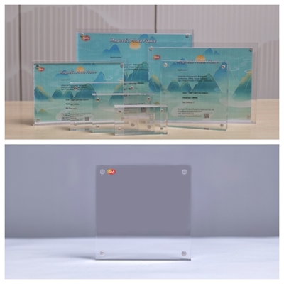 Buy Custom Clear 11x17 Inches 20mm Thickness Magnetic Acrylic Photo Frame online manufacture