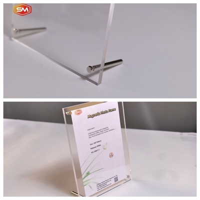 Buy With Metal Dcrews Acrylic Photo Frame Picture Display Stand Customized Desktop online manufacture