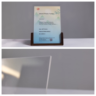 Buy Personalized Glass 2 Pack Acrylic Photo Frame with Wood Base online manufacture