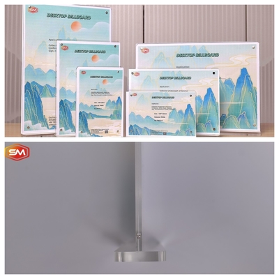 Buy Desktop Billboard Card Conference Display T Shape Acrylic Sign Holder for Retail online manufacture