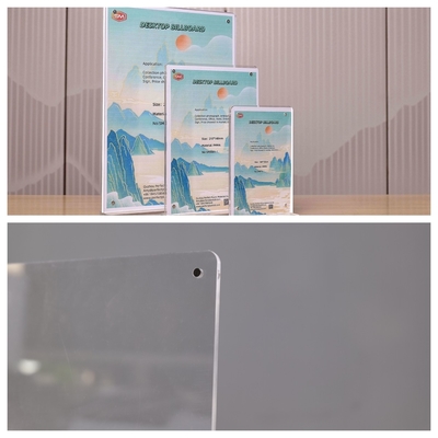 Buy A4 A5 A6 Cast Magnetic T Shape Acrylic Sign Holder for Double Sided Display online manufacture
