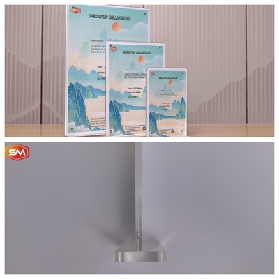 Buy T Shape Acrylic Sign Holder 8.5*11 Display Stand Double Side online manufacture