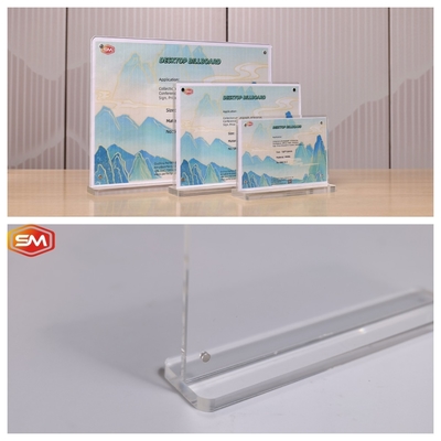 Buy Vertical Design 10x15cm T Shape Acrylic Sign Holder online manufacture