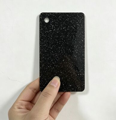 Buy Black Glitter Marble Shining 1220x2440mm Acrylic Sheet Panel Board online manufacture
