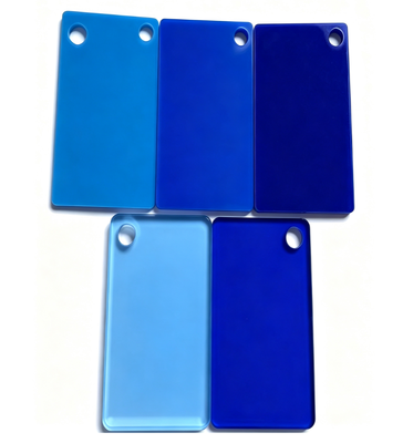 Buy Uniform Blue Hue Colored Acrylic Sheet with High Light Transmission and Easy Fabrication for Stage Lighting online manufacture