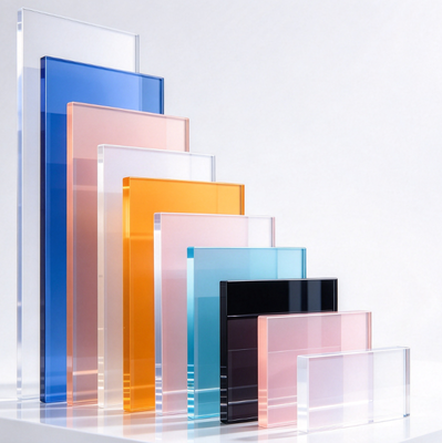 Buy Colored Clear Acrylic Sheet PMMA Panel with Smooth Finish High Light Transmission and Customizable Color for Retail Displays online manufacture