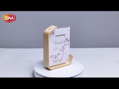 Acrylic Photo Frame with L Shape Wooden Base