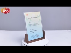 Acrylic Photo Frame with Wood Base