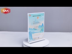 T Shape Round Corner Magnetic Acrylic Sign Holder