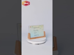 Acrylic Photo Frame with Wood Base