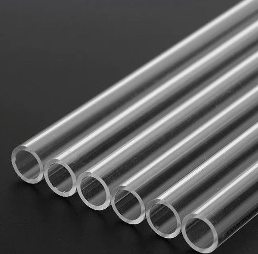Lot De 4 Tubes En Acrylique Rigide Transparent - Diamètre Intérieur 26mm, Extérieur 30mm - Longueur 10 Pouces - Neuf