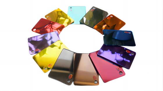 Professional 0.6mm-6mm 100% Virgin Golden Plexiglass Mirror Acrylic Sheet