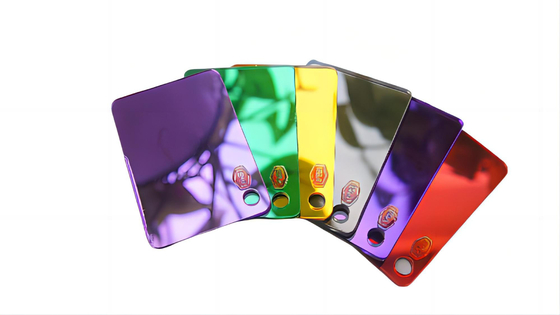 Laser Cutting PMMA 1220*2440mm Double Sided Mirror Sheet With Self Adhesive Acrylic Sheet