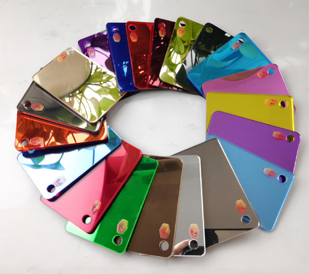 0.6mm-6mm Customizable Mirror Acrylic Sheet One Way Decorative Large Size