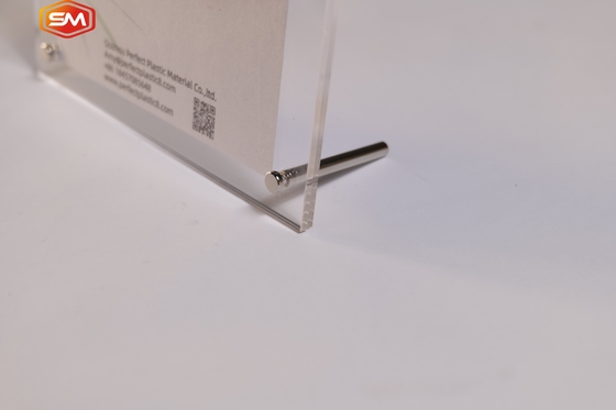 Custom Size Desktop Clear Picture Frames Acrylic Photo Frame With Screw Stand