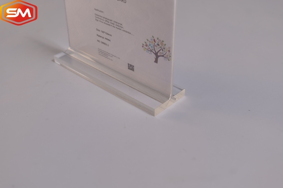 Advertising Photo Frame T Shape Acrylic Sign Holder Display Stand for table Double Panel