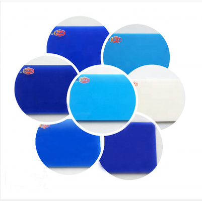 Versatile Translucent Blue Acrylic Sheet For Different Customer Acrylic Sheet Custom Size