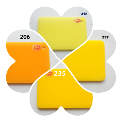 Scratch Resistant Colored Cast Acrylic Sheets Virgin MMA With Transmittance For Different Applications