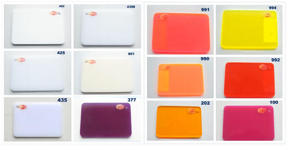 3mm 1220*1830mm Colored Acrylic Sheet 4 X 6