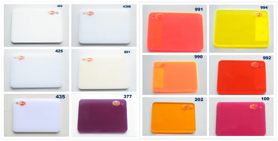 Customized Colored Acrylic Sheet with Scratch Resistance and High Transmittance