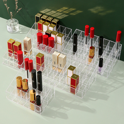 Quality Guranteed Acrylic Cosmetic Box Transparent Lipstick Storage Box Display Rack
