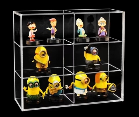 Custom Size And Logo Transparent Clear Acrylic Display Boxes For Collectibles Dustproof Case