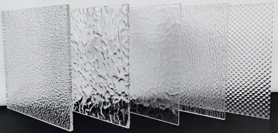 Extruded Wave 3mm 5mm Thick Striped Clear Linear Pattern Textured Acrylic Sheet