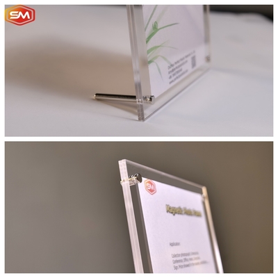 Acrylic Photo Frame Stand Holder With Screw Desk Picture Poster Frame