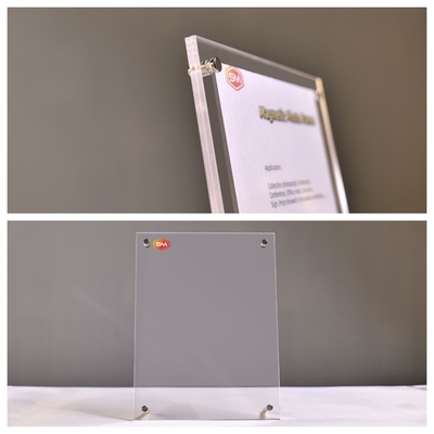 Self Free Standing 4x6 Acrylic Photo Frame Stand For Desktop Decoration