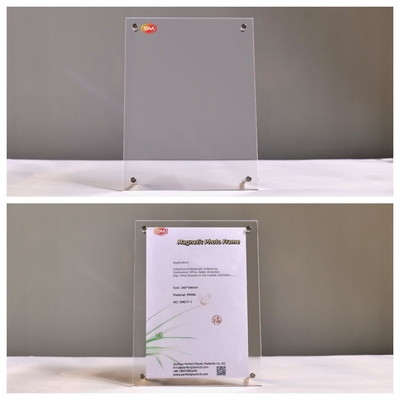 Square Gift Double Sided Custom Thickness Acrylic Photo Frame With Stand