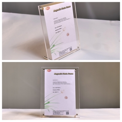 A6 Clear Acrylic Photo Frame With Stand Desk Picture Frame