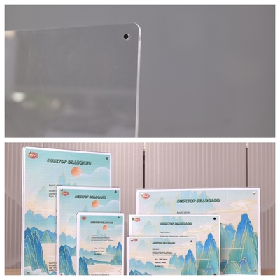 Chinese Factory Strong Magentic A4 T Shape Acrylic Sign Holder for Table Standing