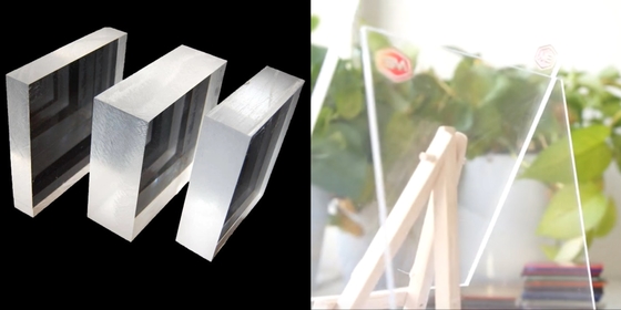 Scratch And Stain Resistant 3mm Clear Acrylic Sheet Cut To Size For Photo Display In Any Size Advertising Board