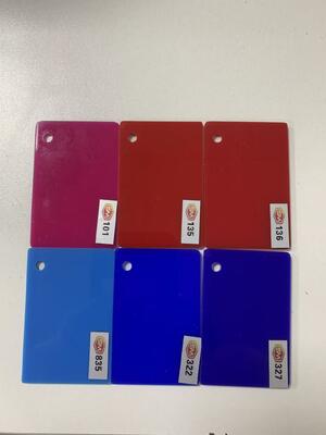 SM Premium Cast Acrylic Sheet in Vibrant Colors and Stable Performance for Industrial and Decorative