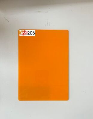 Vibrant Orange Cast Acrylic Sheet 20mm Thick Scratch-Resistant Panel for Retail Fixture Design