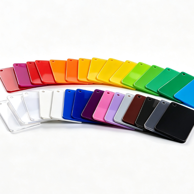 Custom Size Colored Acrylic Sheet with High Light Transmission and Impact Resistance for Retail Display Stands