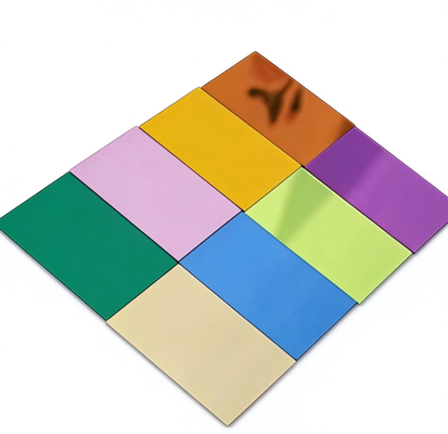 Custom Size Multi Color Mirror Acrylic Sheet 0.6mm-6mm PMMA Acrylic Mirror Panel for Signage and Display