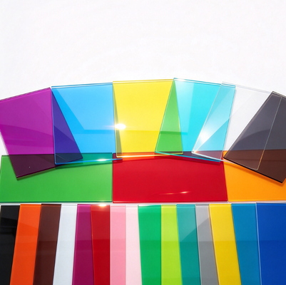 Colored Clear Acrylic Sheet and Tinted Transparent Acrylic Panel for Toy Fabrication with Customizable Color and Cast Forming